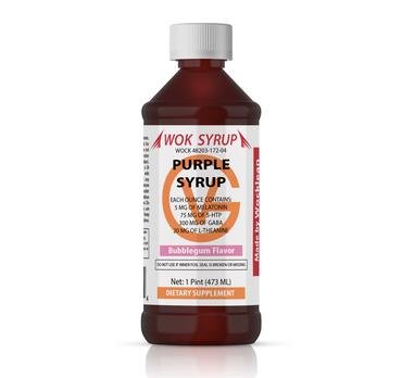 WOK SYRUP Purple Bubblegum Flavor (16oz)