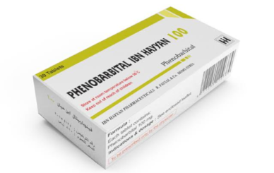 Phenobarbital 100mg tablets bottle with prescription label from Trusted Meds Store