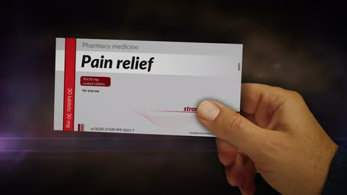 Codeine side effects bottle label showing patient information and safety guidelines