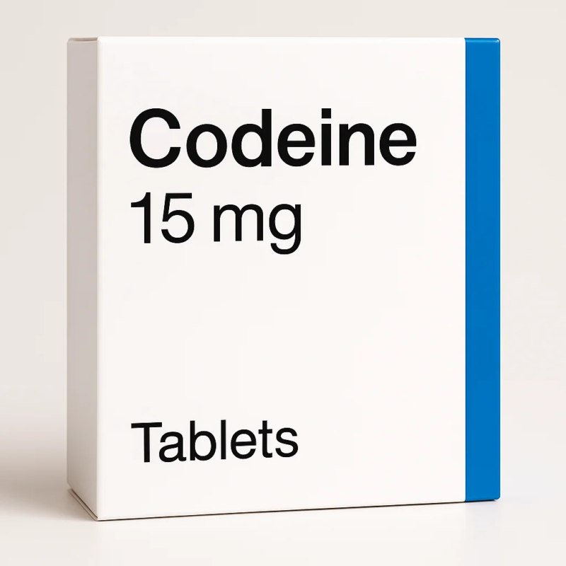 Box of codeine tablets display according to codeine bnf standards