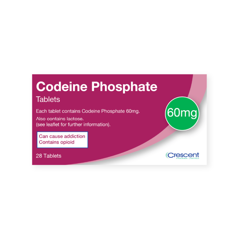 Box of codeine tablets display according to codeine bnf standards