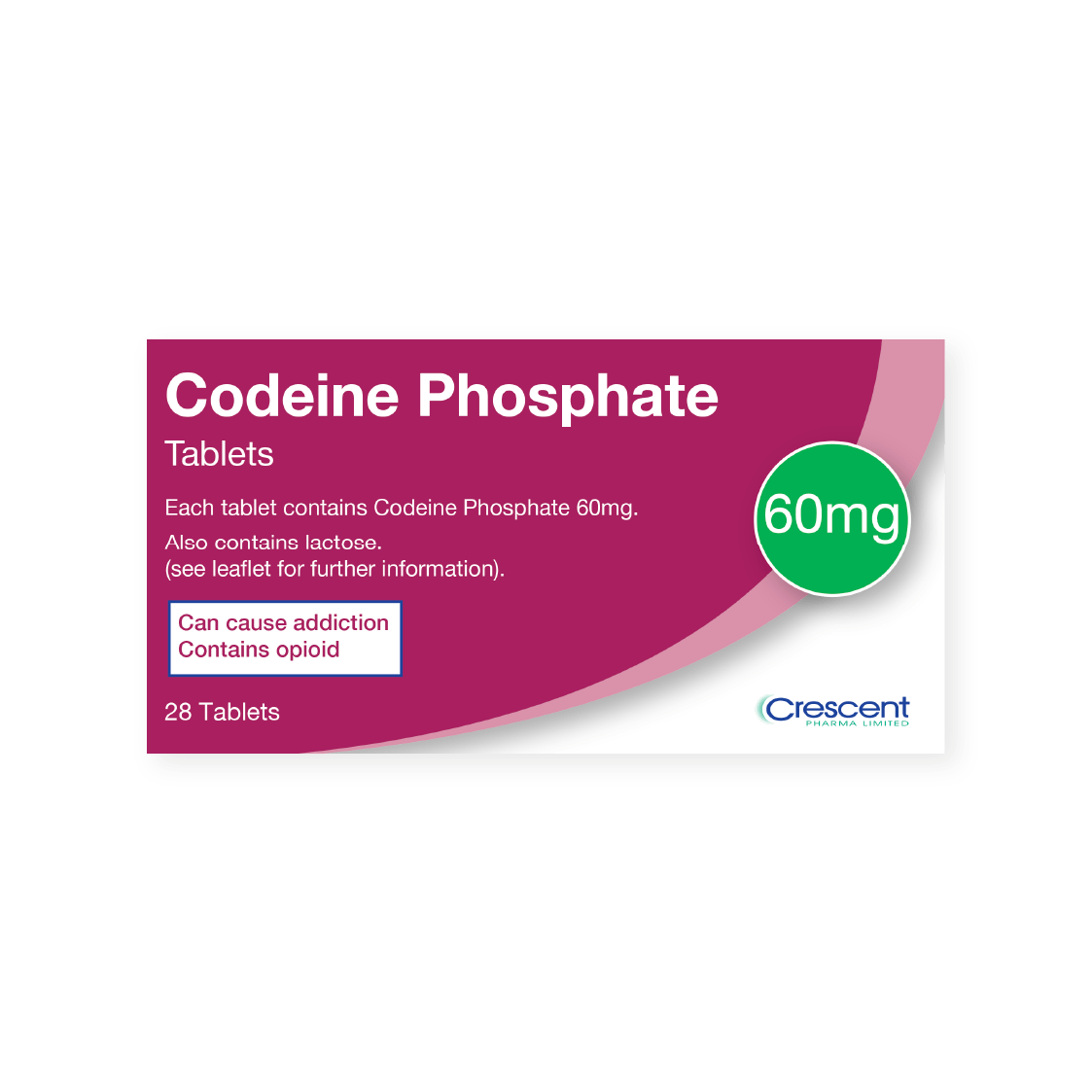 Box of codeine tablets display according to codeine bnf standards