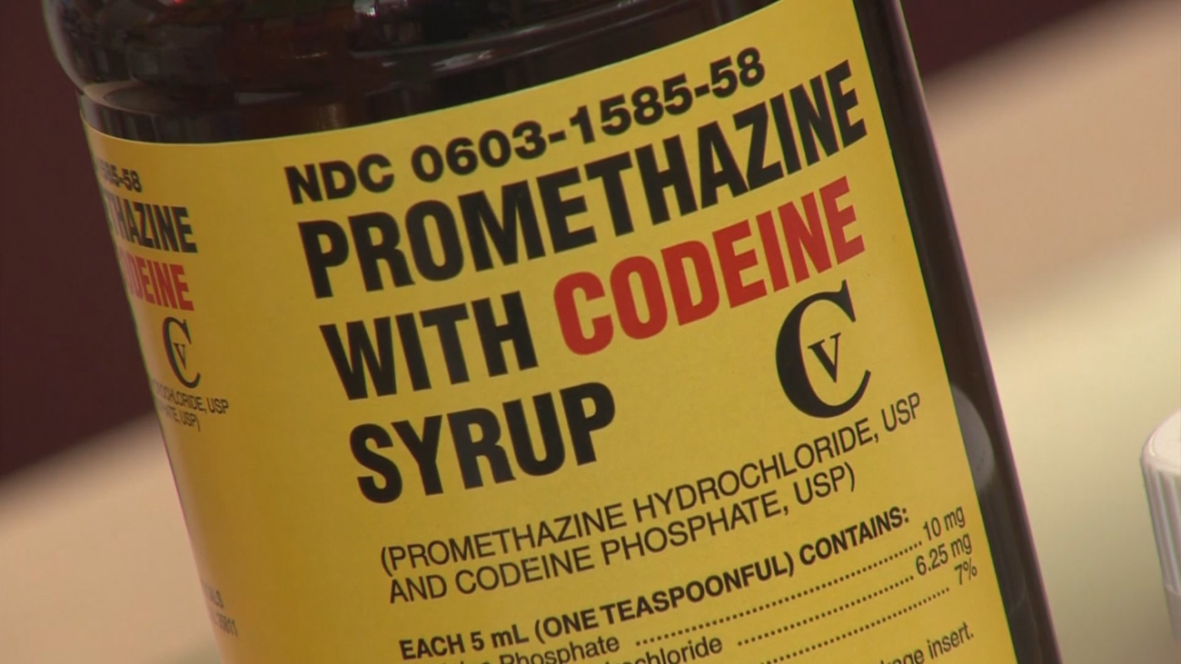 Trusted Meds Store codeine bottle showing dosage information and prescription safety labels.