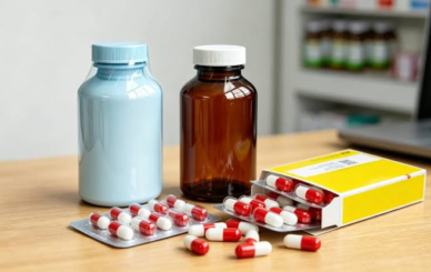 High quality pain medication bottles on display at Trusted Meds Store