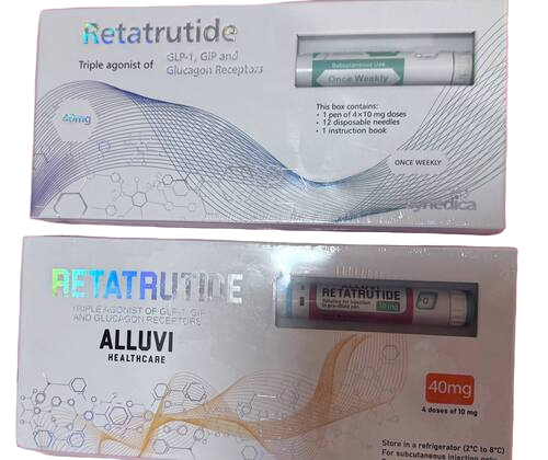 Alluvi retatrutide GLP-1 research peptide package at Trusted Meds Store